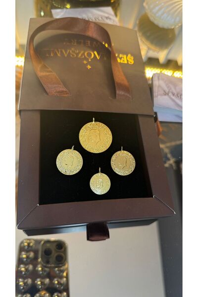 Şeyma ÖZŞAMLI BİREBİR ALTN KAPLAMA ÇEYREK ALTN KOLYE UCU