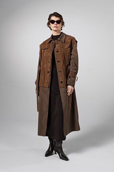 Valmenti Kadın Hakiki Deri Deri Mont