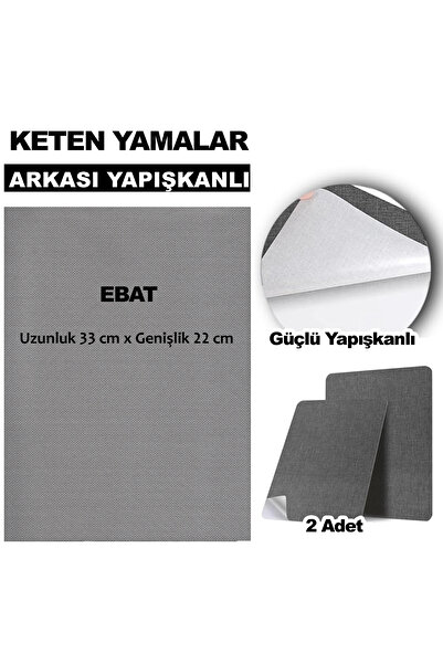 FIXALL ADHESIVE PRODUCTS Keten Kumaş Tamir Yamaları Arkası Yapışkanlı 22 x 33...