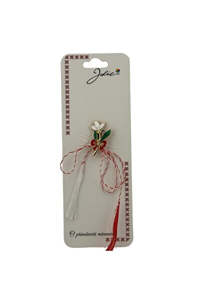 Flippy Martisor Spring Brooch, Metal Material, Cardboard and Opp Packaging
