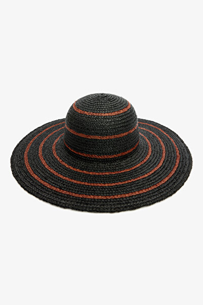 Penti Hermona Black Straw Hat