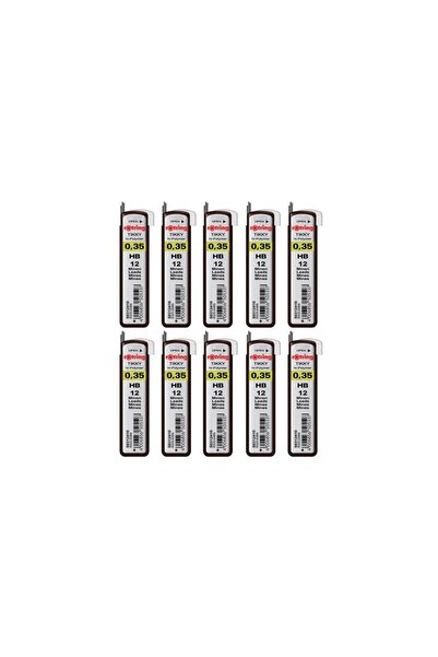 Rotring Min Hi-Polymer Uç HB 0.35 mm 10 Adet