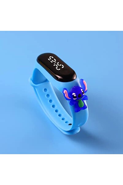 Choice ساعة ديزني ميكي ماوس للأطفال، سوار إلكتروني رياضي بإضاءة LED، لون أزرق...