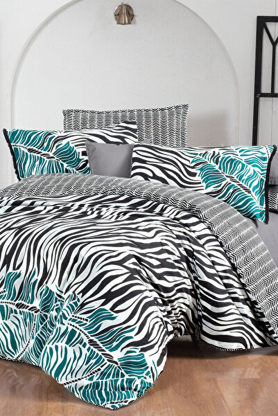 Sarev Danio Μαύρο Σετ Παπλωματοθήκη Διπλής 100% Βαμβακερή Ποπλίνα Διπλής Όψης