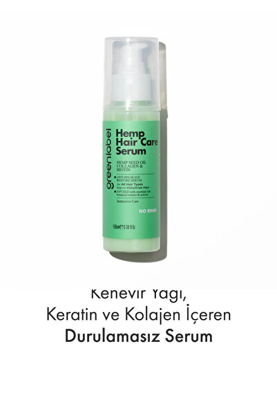 Greenlabel Kenevir Yağı, Hidrolize Keratin Ve Kolajen Ile Formüle Edilen Duru...