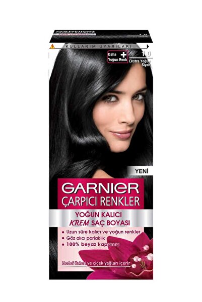 Garnier Çarpıcı Renkler Saç Boyası 1 Ekstra Yoğun Siyah 3600542384865
