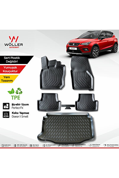 wöller Seat Arona Paspas Bagaj Havuzu Set 2017 2026 Arası Uyumlu 3d Ultraflex...