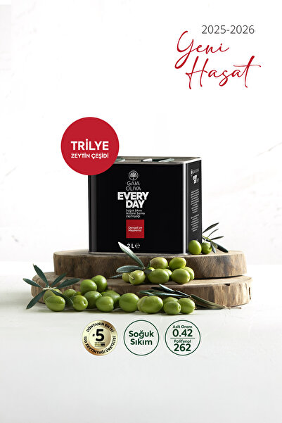 Gaia Oliva Everyday Trilye 2 lt Natürel Sızma Zeytinyağı