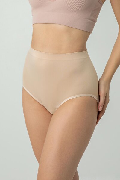 Miorre Dikişsiz Yüksek Bel Nefes Alan Terletmeyen Rahat Kalıp Kadın Slip Külot