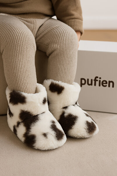 pufien Детски и бебешки пантофи, зимни плюшени ботуши, меки, топли, с неплъзг...