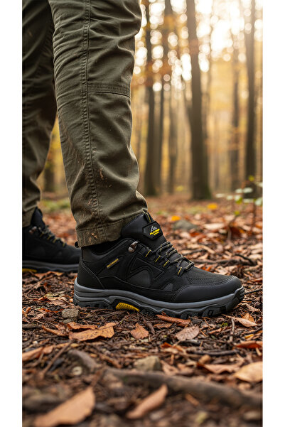 E SPORT ERKEK SİYAH SARI TRACKİNG KISA BOT