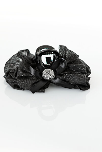 Miorre TOKALAND Μοντέλο φιόγκος με πέτρα ζιργκόν και ασημί τούλι, κομψό κλιπ ...