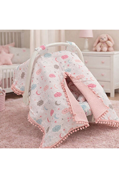 Babycitytr Pamuk Müslin Kumaş Çift Taraflı Puset Ana Kucağı Örtüsü