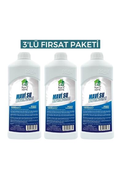 Poxy Home Mavi Su Derz Temizleyici 1 Lt X 3 Adet Seramik Fayans Lavabo Temizl...