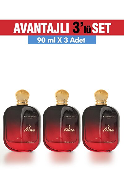 Alberto Taccini 3'Lü Set Poine Kadın Parfümü - 90 ml