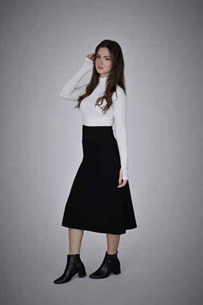 FV Thessaloniki High Waist Flared Women's Skirt