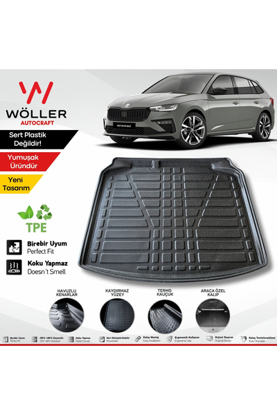 wöller Skoda Scala Bagaj Havuzu 2020 2026 Arası Uyumlu 3d Ultraflex Esnek