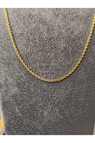 Berr Diamond 14 AYAR ALTIN İNCE HALAT ZİNCİR KOLYE ( 22 K renginde)