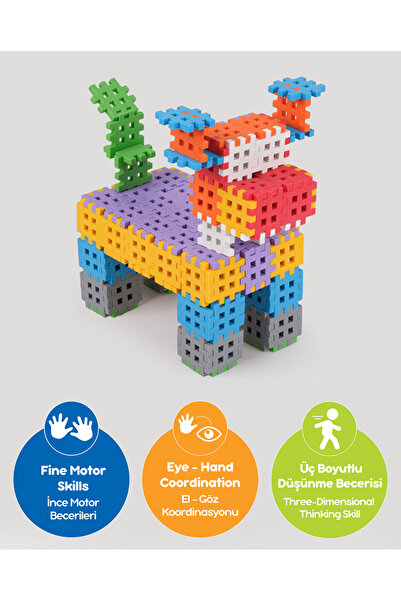 LETS BE CHILD FlexiBlocks Yumuşak Akıllı Eğitici Bloklar 60 Parça