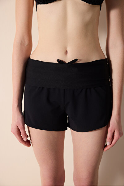 Penti Folded Black Swim Shorts