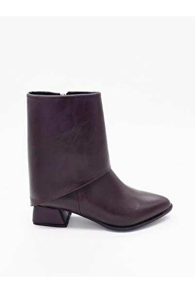 Luvesta Shoes Western Kısa Topuklu Bot Acı Kahve