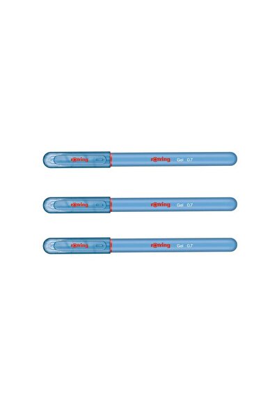 Gel Ink Ballpoint Pen Light Blue 3pcs