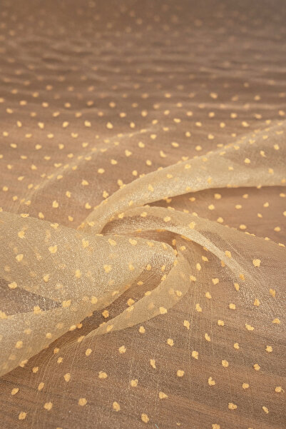 Kumaş Deposu قماش داليا أورجانزا متدفق باللون الأصفر