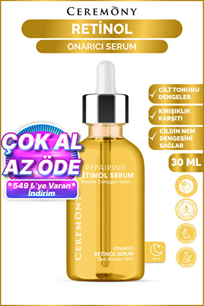 Ceremony Retinol Onarıcı Cilt Bakım Serumu 30 Ml