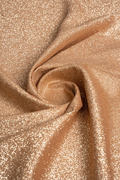 Kumaş Deposu Țesătură pentru rochie de seară Diamond Saffron Color Glitter di...