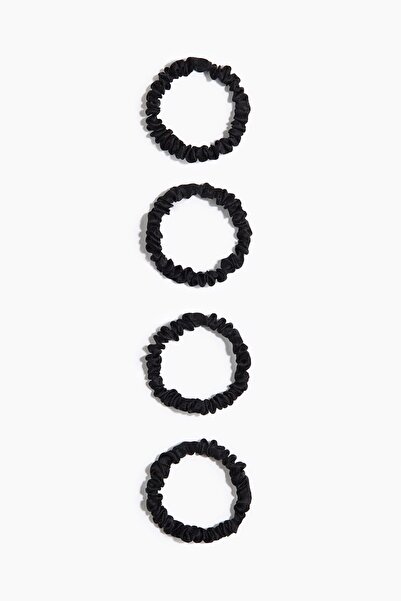 H&M 4'lü İpek Kaplı Saç Lastiği