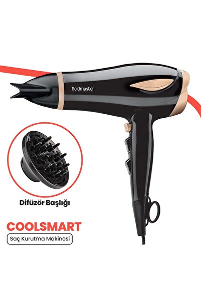 GOLDMASTER Coolsmart 2200 Waat Speed and 3 Level Heat Adjustable Hair Dryer I...
