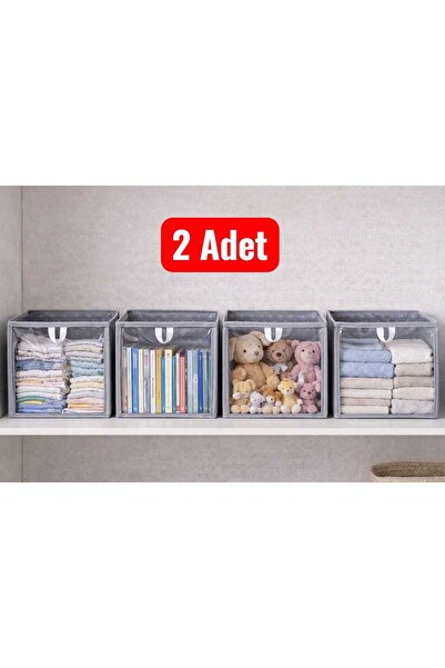 DEMİROĞLU EV TEKSTİL Pachet de 2 organizatoare pentru dulap cu buline, organi...