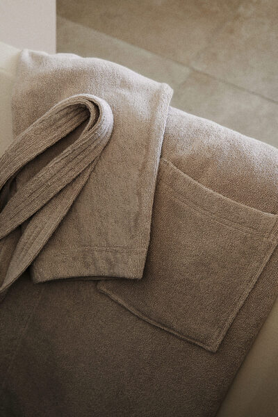 H&M Pamuklu Havlu Sabahlık