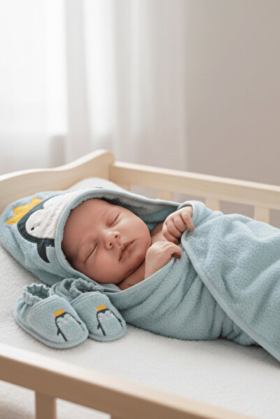 Miespiga مجموعة شباشب منشفة البطريق