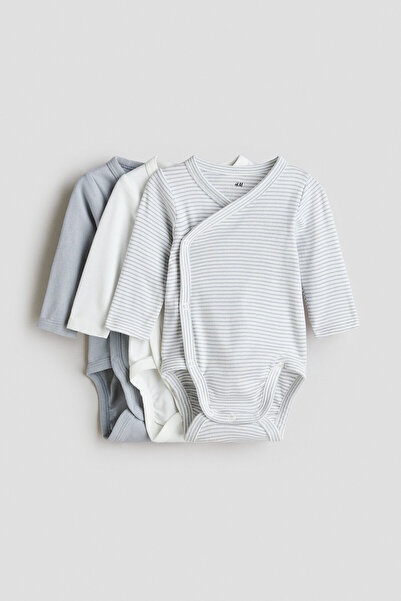 H&M 3'lü Uzun Kollu Body