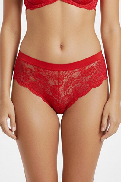 AYYILDIZ 5279 Chiloți roșii din dantelă