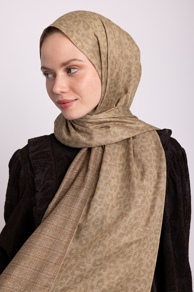 Ayshara Barçın Collection Spice Powder Double-Sided Shawl