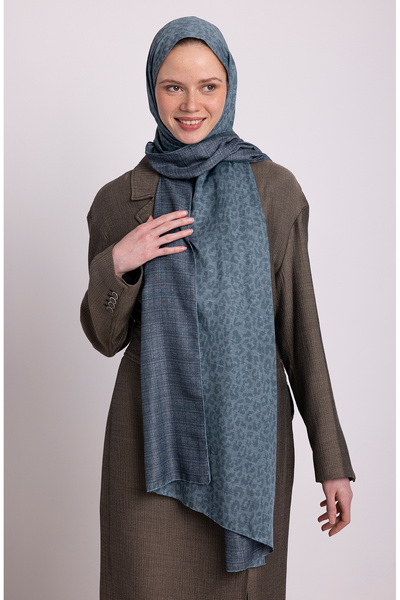 Ayshara Barçın Collection Sea Foam Double-Sided Shawl