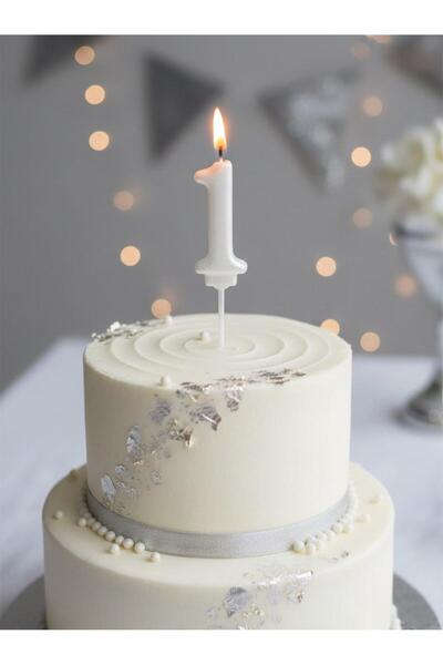 Parti Adresi Pasta Mumu 1 Rakam Mum Beyaz