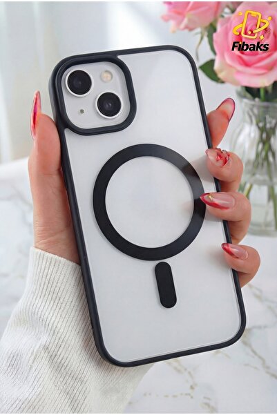Fibaks iPhone 13/14/15 Kılıf Magsafe Wireless Şarj Özellikli Tam Koruma Renkl...