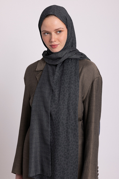Ayshara Barçın Collection Sema Kobaltı Double-Sided Shawl