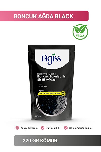 AGISS Boncuk Soyulabilir Inci El Ağdası Carbon 220 gr