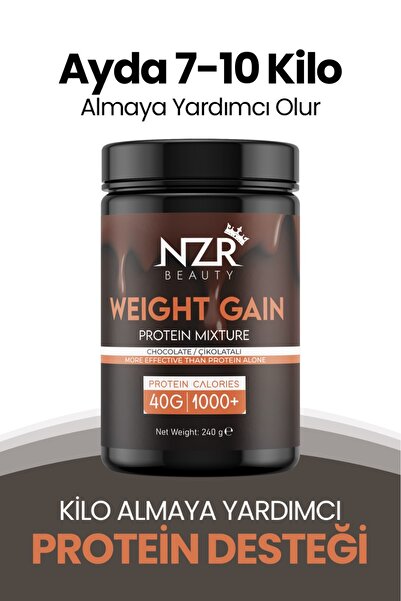 NZR BEAUTY İştah Açıcı kilo aldırıcı1 Çikolata&muz Aromalı Protein Tozu 240 gr