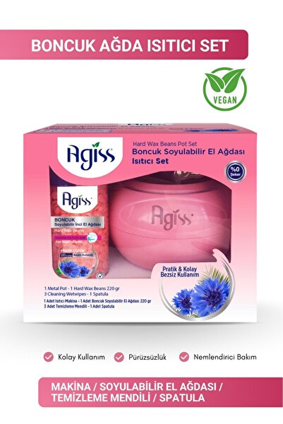AGISS Agiss Boncuk Soyulabilir Inci El Ağdası Isıtıcı Set