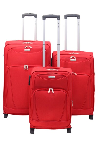 OEM Set Trolere My Travel A03, Trei Dimensiuni, 20", 24", 28", Rosu