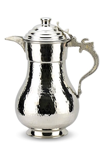 Sonay Bakırcılık Kapaklı Dövme Bakır Sürahi