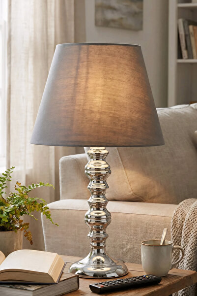 Coka Zifin Gümüş Abajur