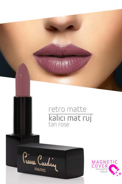 Pierre Cardin Retro Matte Lipstick - Tan Rose - 138