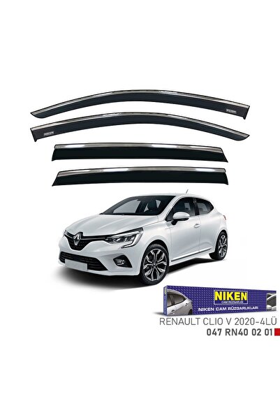 Niken Renault Clıo V 2020- Kromlu Cam Rüzgarlığı 4 LÜ