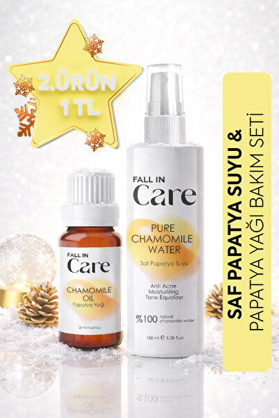 FALL IN CARE Saf Papatya Suyu (100ml) & Papatya Yağı (20ml) Saç ve Cilt Bakım...